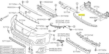 ABSORBER ZDERZAKA PRZÓD SUBARU XV ORYGINAŁ 2017-
