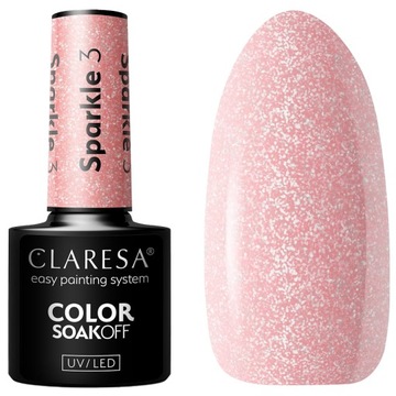 Claresa Lakier Hybrydowy UV/LED 5g - Sparkle 3