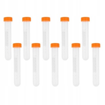 10x plastikowe probówki wirówkowe fiolki
