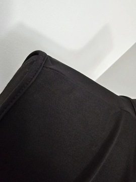 Simply bluzka tunika pareo długa czarna rozporki maxi 60