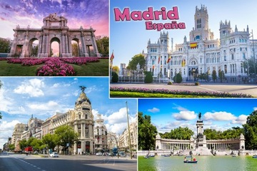 Magnesy na lodówkę miasta - MADRYT