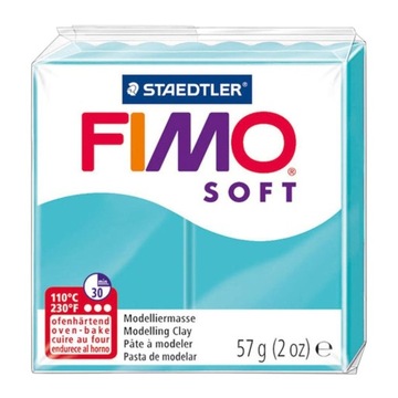 Masa termoutwardzalna Modelina Fimo Soft Staedtler 57g | TURKUSOWY