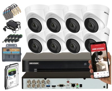MONITORING NA MAGAZYN 8 KAMER HIKVISION TURBOHD