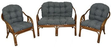 PODUSZKI NA MEBLE RATTANOWE KOMPLET SOFA FOTELE