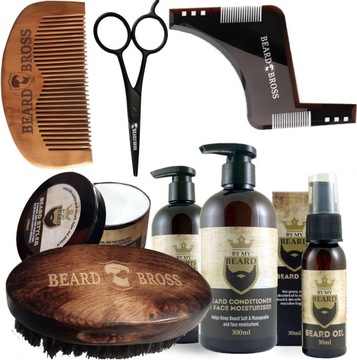 Шаблон расчески для бороды Set By My Beard Brush