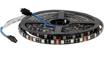 СВЕТОДИОДНАЯ ЛЕНТА RGB 5M ВОДОНЕПРОНИЦАЕМАЯ СВЕТОДИОДНАЯ ЛЕНТА 5050 ПУЛЬТ ДИСТАНЦИОННОГО УПРАВЛЕНИЯ + УПРАВЛЕНИЕ ПРИЛОЖЕНИЯМИ