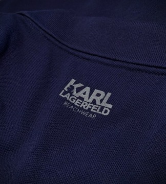 Koszulka polo męska granatowa KARL LAGERFELD - M