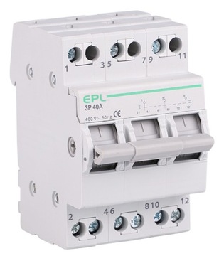 СИЛОВОЙ ВЫКЛЮЧАТЕЛЬ СЕТЬ-ГЕНЕРАТОР 3П 40А 1-0-2