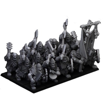 Orc Warriors HW x17 + 3CMD - Highlands Miniatures