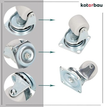 МЕБЕЛЬНОЕ ПОВОРОТНОЕ КОЛЕСО Ø 30 ПОДШИПНИК