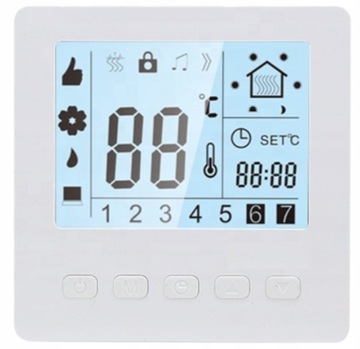 TERMOSTAT POKOJOWY LCD REGULATOR TEMPERATURY 16A