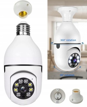 ВРАЩАЮЩАЯСЯ ВНУТРЕННЯЯ КАМЕРА WIFI Full HD ICSEE 2MP с лампой наблюдения