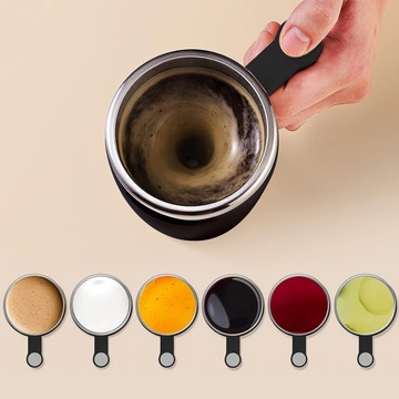 КРУЖКА АВТОМАТИЧЕСКАЯ МАГНИТНАЯ ЭЛЕКТРИЧЕСКАЯ ЧЕРНАЯ 400МЛ 5В