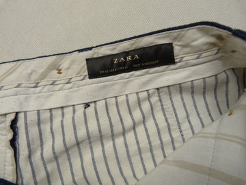 ZARA męskie granatowe spodnie chinosy chino W31 L30 31x30