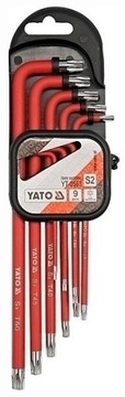 Klucze imbusowe powlekane TORX T10-T50 9 szt. YATO
