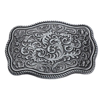 Rekwizyty do ubioru w stylu zachodnim w kwiatowe wzory Rodeo Kowbojskie rekwizyty, czarne, 9 x 7 cm