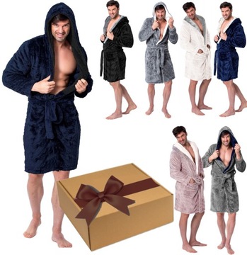 Мужской халат размер L упакован в подарок