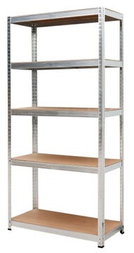 AWTOOLS REGAŁ 5 PÓŁEK 180x90x40 NOŚNOŚĆ 250KG / 5.0MM - WCISKANY SZYBKI MON