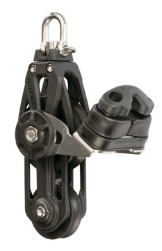 BLOK żeglarski WIOLINOWY 45 MM KNAGA+KRĘTLIK do lin 4-6 mm