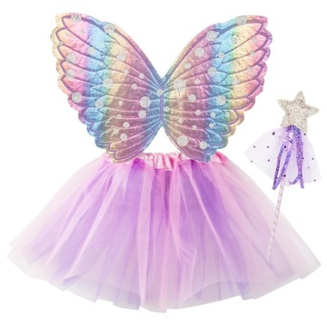 MAGICZNA WRÓŻKA SPÓDNICZKA SKRZYDEŁKA RÓŻDŻKA