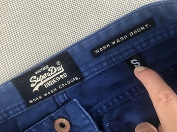 SUPERDRY Spodenki MĘSKIE jeans S