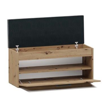 ПАРМА ШКАФ ДЛЯ ОБУВИ СИДЕНЬЕ ОТДЕЛЕНИЕ ДЛЯ ХРАНЕНИЯ ДУБ ARTISAN