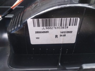 265504656R, Trafic III Vivaro B Talento Nv300 Licht wklad heck rechts neu OM 265504656R | thumb 1
