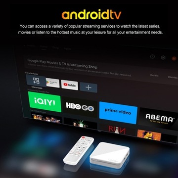 Smart TV Box H96 Max Android 14 WiFi6 BT Pilot Control 4K Quad Core