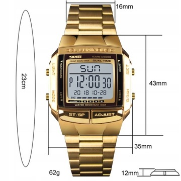 Zegarek męski SKMEI bransoleta elektroniczny
