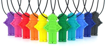 ARK ROBOT GRYZAK LOGOPEDYCZNY TWARDY KOLOR FIOLETOWY NASZYJNIK