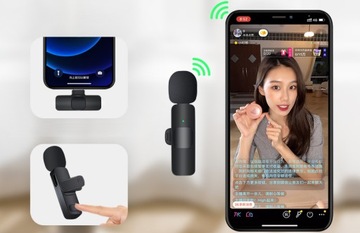 2 беспроводных микрофона USB-C и IPHONE