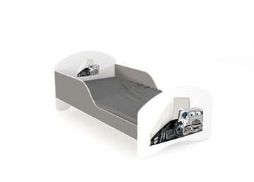 Детская кровать LEO2 160х80 бело-серый