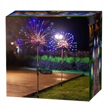 2x LAMPA SOLARNA OZDOBA OGRODOWA DMUCHAWCE 150 LED