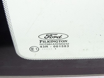 FORD KA MK2 08-16 SKLO (OKNO) KAROSERIE LEVÝ ZADNÍ 3D 3 DVEŘE '11 43R001583