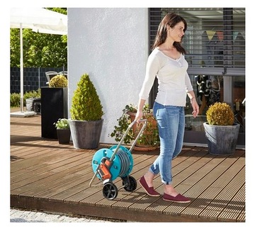 AQUAROLL S Gardena 18500-20 Катушка для садового шланга! Завершаем!