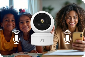 Kamera WIFI obrotowa SMART WIFI 1080P 2MPx FULL HD DETEKCJA NIANIA CAMHIPRO