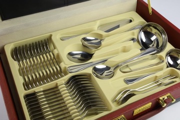 Набор столовых приборов НИНА в чемодане, 72 предмета