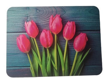PODKŁADKA MATA NA STÓŁ LAMINOWANA KWIATY TULIPANY