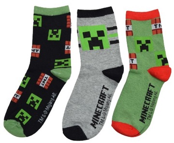 Детские носки 35/38 MINECRAFT 3 шт.