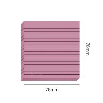 30/50 Sheets Gradient Transparent Sticky Notes Waterproof Horizontal Line I