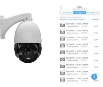 Wi-Fi IP-КАМЕРА ОПТИЧЕСКИЙ ЗУМ 36-кратное вращение PTZ IP 8MPx ВОДОЗАЩИТНАЯ LAN PoE