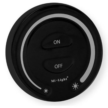 Ściemniacz okrągły Mi-Light FUT087B Czarny–1strefa