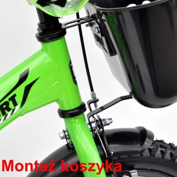14-дюймовый детский велосипед PRIME BMX Sport BLACK/Red PÓŁMAT Premium + аксессуары