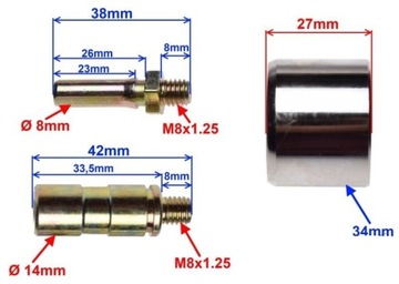 РЕМКОМПЛЕКТ СУППОРТА ATV, ПОРШЕНЬ 34 ММ