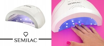 Сильная лампа для ногтей Semilac UV LED 24W/48 с двойным светодиодным датчиком движения