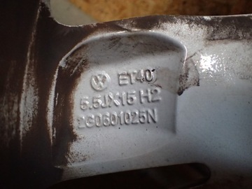 DISK HLINÍK VOLKSWAGEN OE 2G0601025N 5.5" X 15" 5X100 ET 40