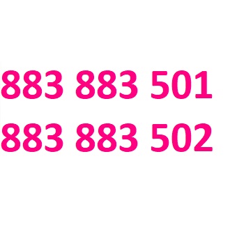 883 883 501 i 883 883 502 starter T-mobile dla dwojga złoty numer sim esim
