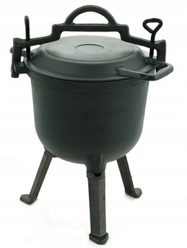 ЧУГУННЫЙ КАУЛДЕЛЬ 11Л ВЕНГРИЯ ОХОТНИЧЬЯ КОРЗИНКА для жаркого, КАМИН-ГРИЛЬ