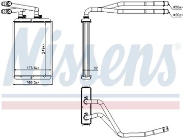 NISSENS 73990 NÁHRADA TEPLÁ TOPENÍ INTERIÉR