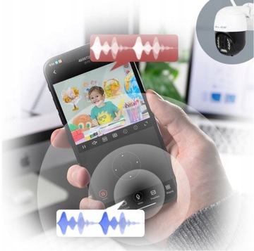 KAMERA 4G LTE IP ZEWNĘTRZNA OBROTOWA 3MPX INTERKOM